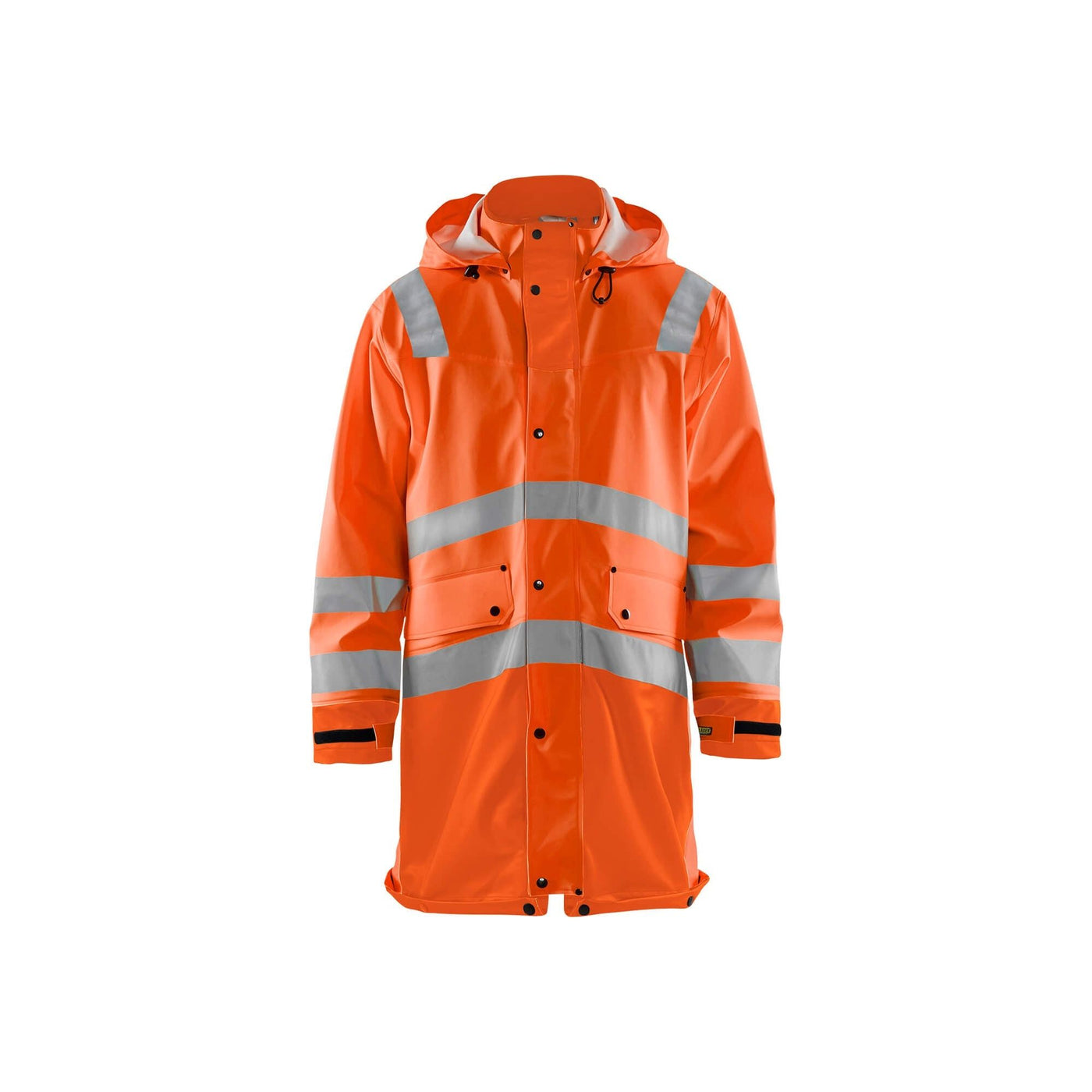 Blaklader 43062003 Hi-Vis Waterproof Rain Jacket Orange Main #colour_orange