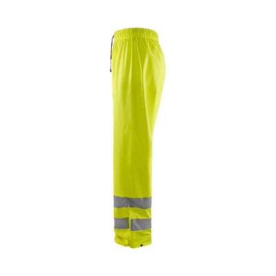 Blaklader 13842000 Hi-Vis Waterproof Rain Trousers Hi-Vis Yellow Left #colour_yellow