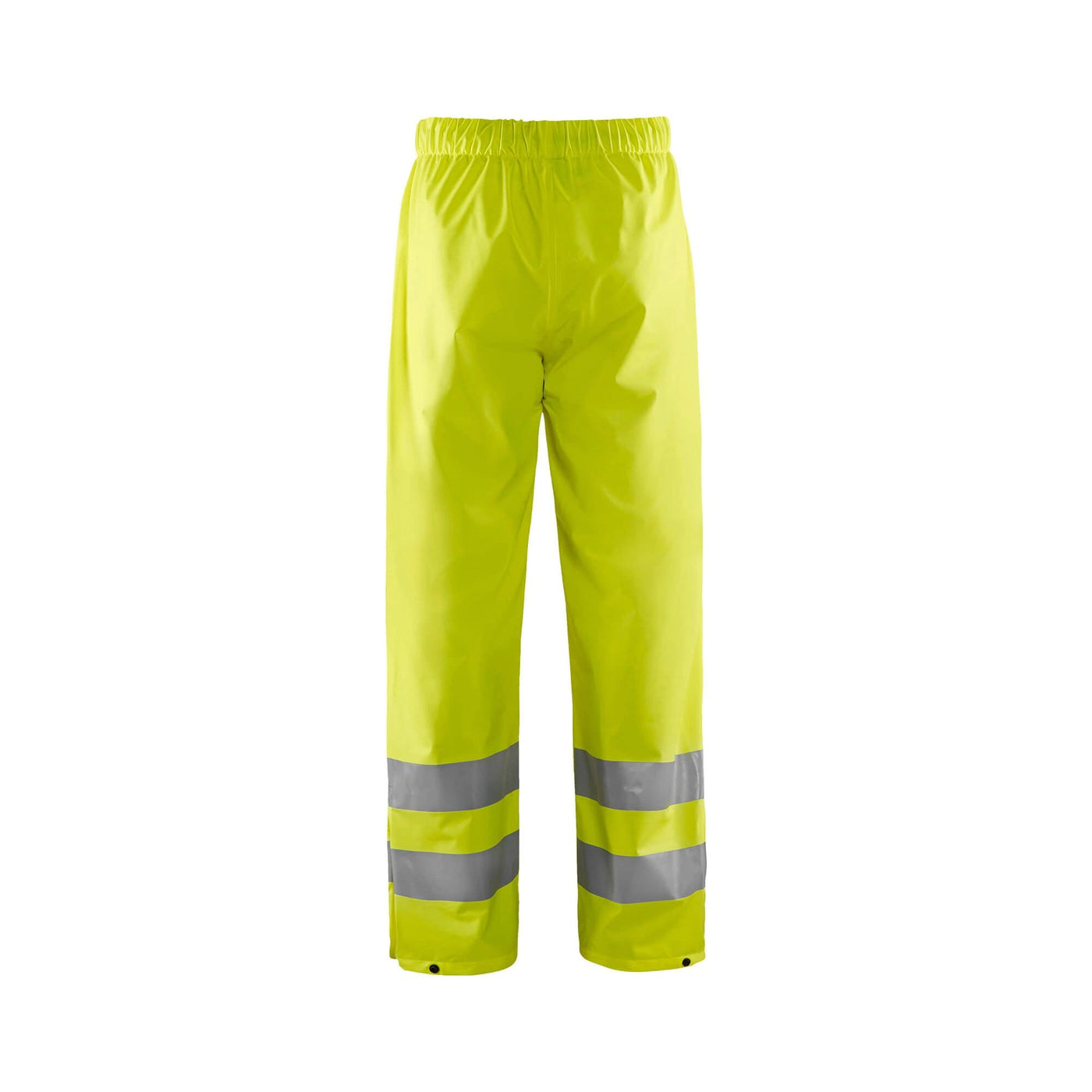 Blaklader 13842000 Hi-Vis Waterproof Rain Trousers Hi-Vis Yellow Rear #colour_yellow