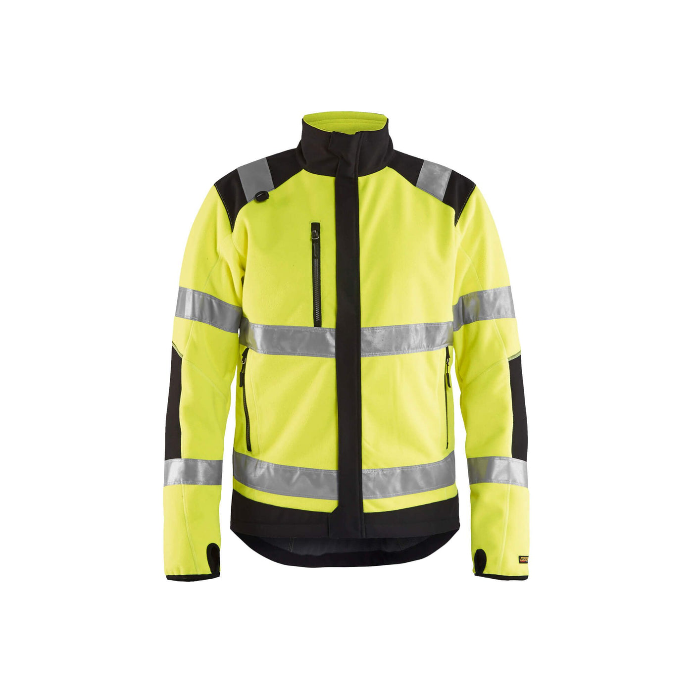 Blaklader 48882524 Hi-Vis Windproof Fleece Jacket Yellow/Black Main #colour_yellow-black