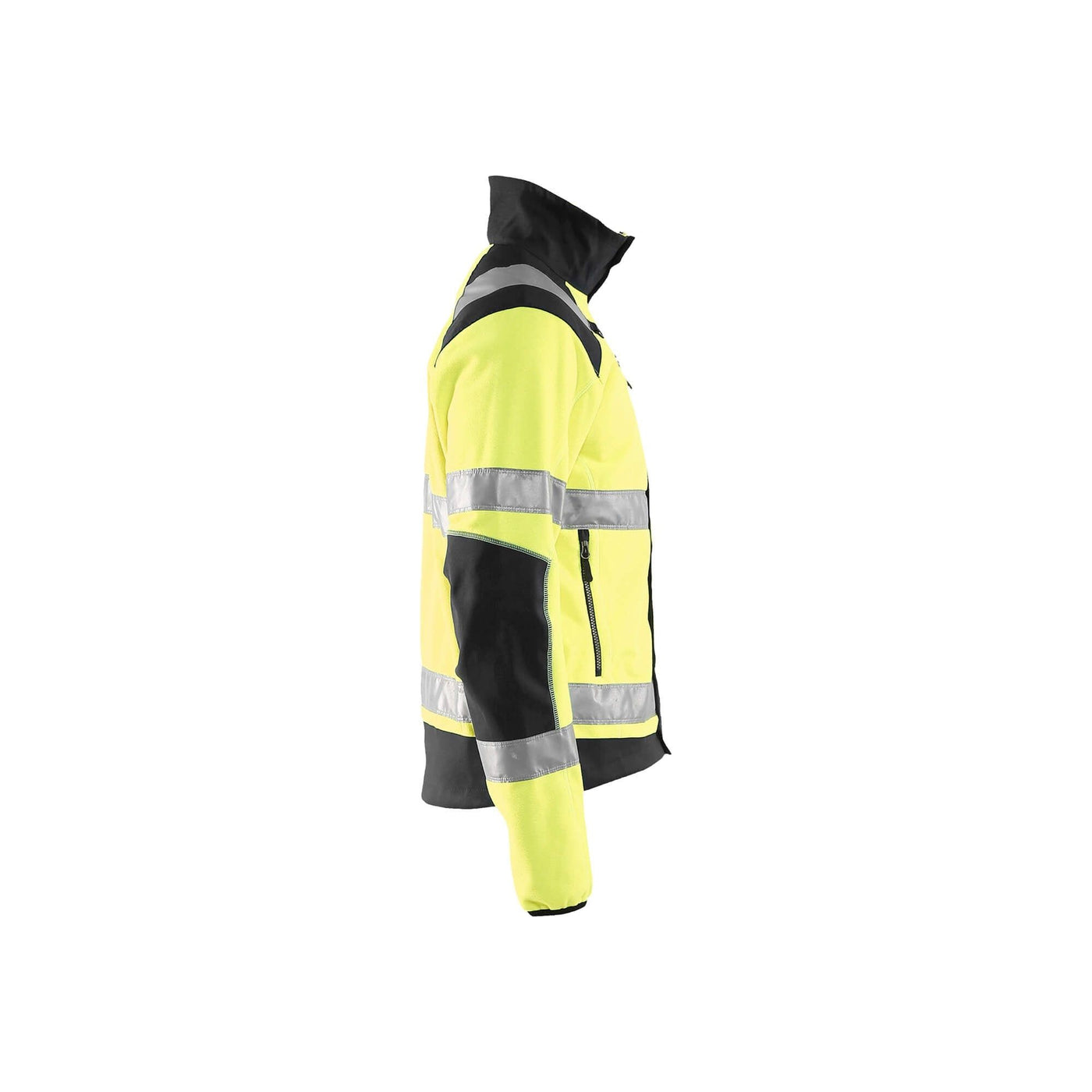 Blaklader 48882524 Hi-Vis Windproof Fleece Jacket Yellow/Black Right #colour_yellow-black