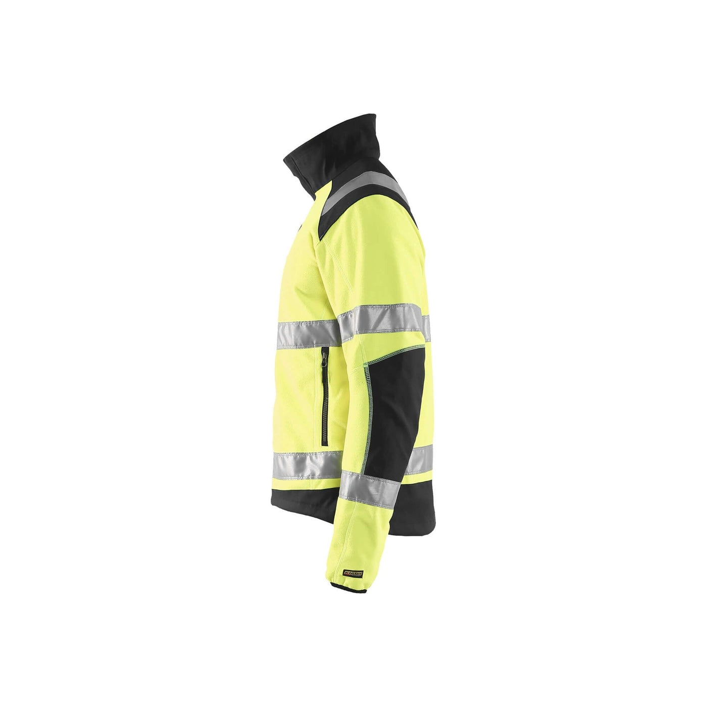 Blaklader 48882524 Hi-Vis Windproof Fleece Jacket Yellow/Black Left #colour_yellow-black