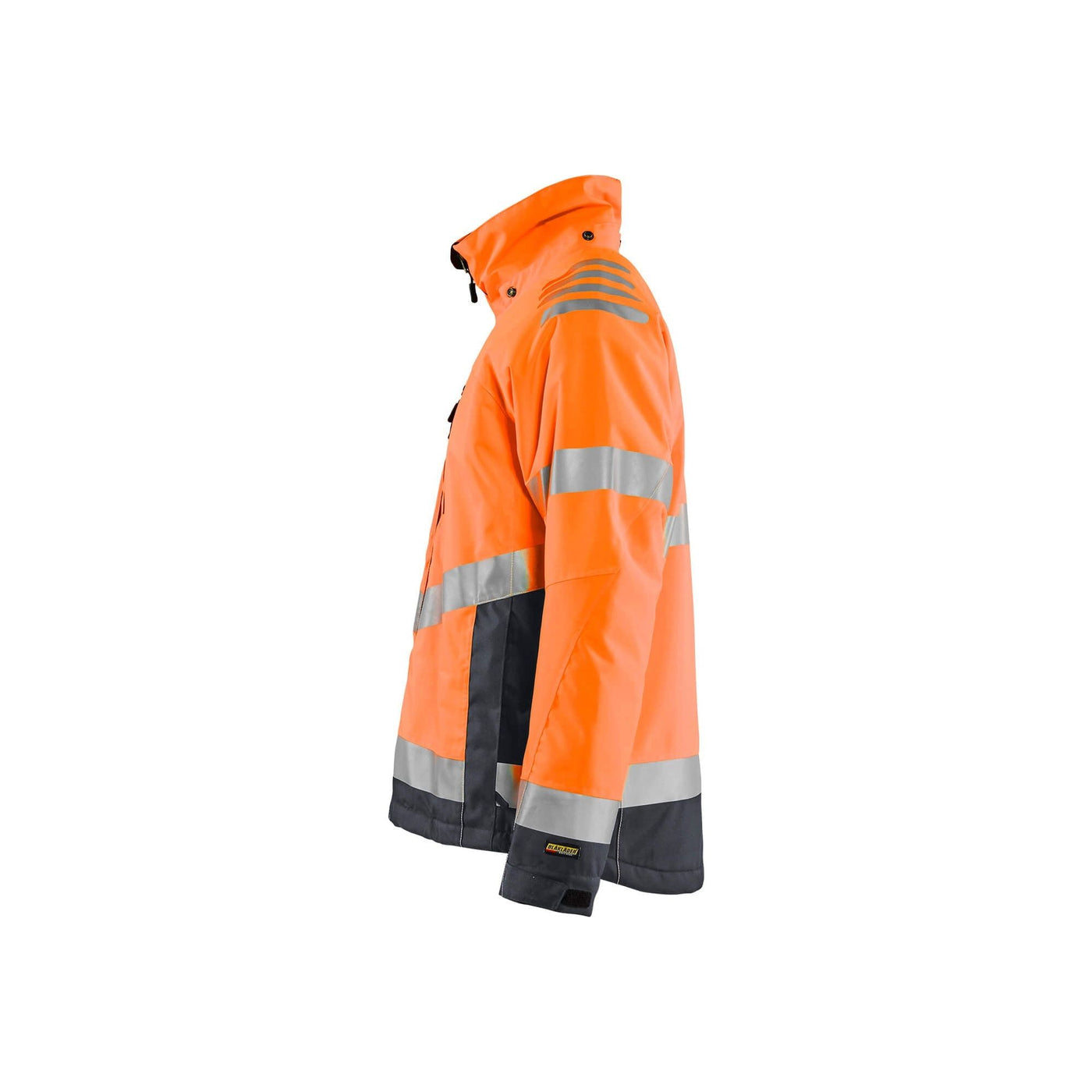 Blaklader 47801977 Hi-Vis Winter Jacket Hi-Vis Orange/Mid Grey Left #colour_hi-vis-orange-mid-grey