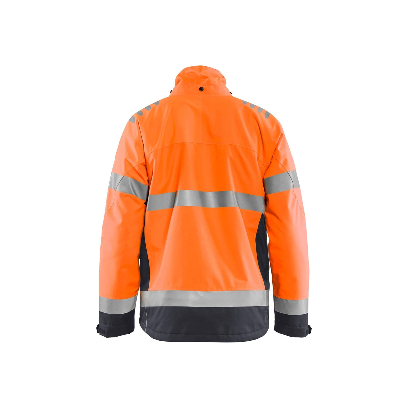 Blaklader 47801977 Hi-Vis Winter Jacket Hi-Vis Orange/Mid Grey Rear #colour_hi-vis-orange-mid-grey