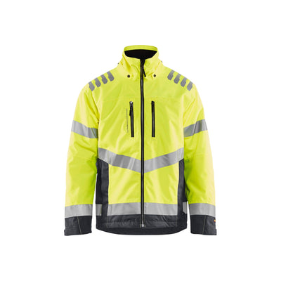 Blaklader 47801977 Hi-Vis Winter Jacket Hi-Vis Yellow/Mid Grey Main #colour_hi-vis-yellow-mid-grey