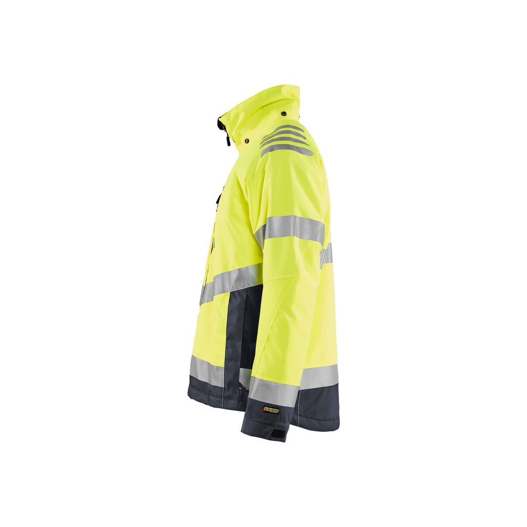 Blaklader 47801977 Hi-Vis Winter Jacket Hi-Vis Yellow/Mid Grey Left #colour_hi-vis-yellow-mid-grey