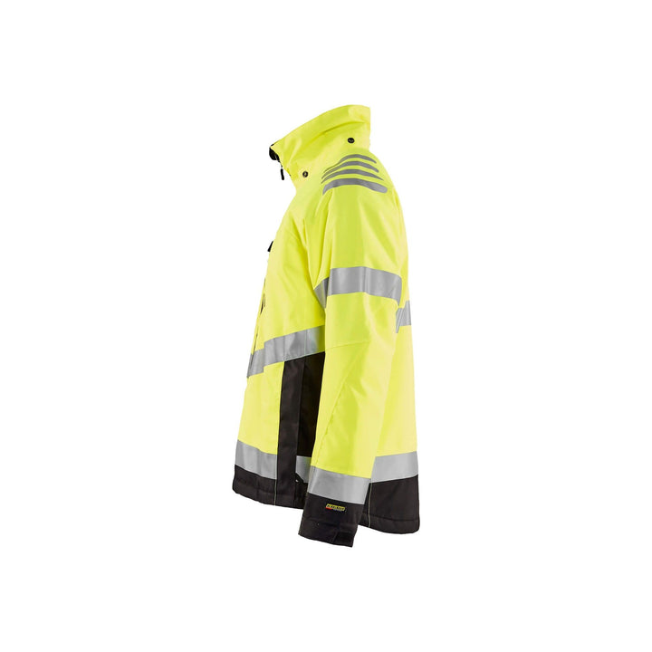 Blaklader 47801977 Hi-Vis Winter Jacket Yellow/Black Left #colour_yellow-black