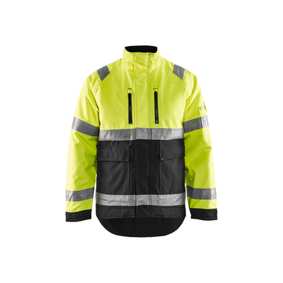 Blaklader 48271977 Hi-Vis Winter Jacket Yellow/Black Main #colour_yellow-black
