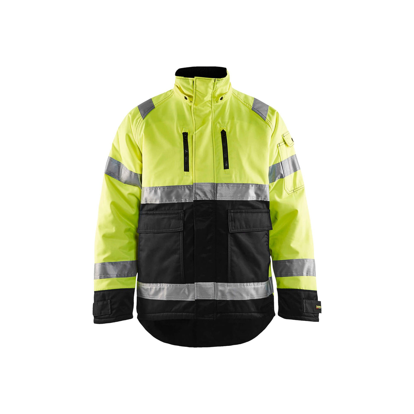 Blaklader 48281900 Hi-Vis Winter Jacket Yellow/Black Main #colour_yellow-black