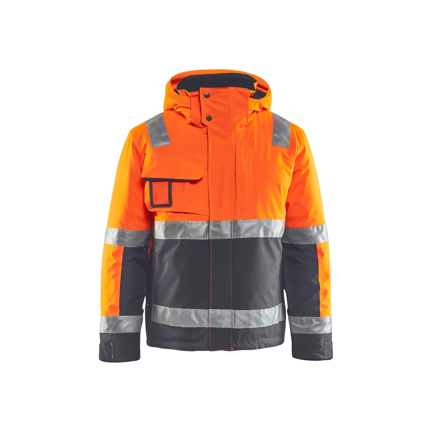 Blaklader 48701987 Hi-Vis Winter Jacket Hi-Vis Orange/Mid Grey Main #colour_hi-vis-orange-mid-grey
