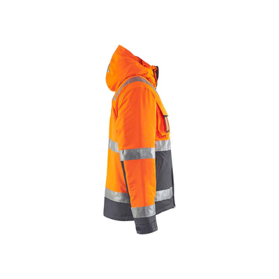 Blaklader 48701987 Hi-Vis Winter Jacket Hi-Vis Orange/Mid Grey Right #colour_hi-vis-orange-mid-grey