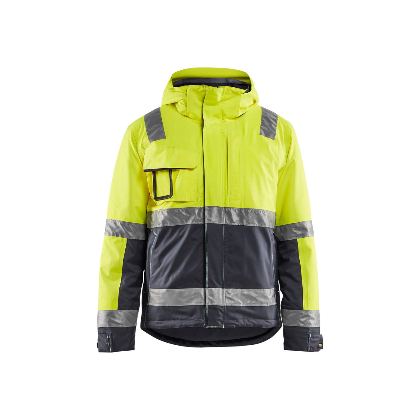 Blaklader 48701987 Hi-Vis Winter Jacket Hi-Vis Yellow/Mid Grey Main #colour_hi-vis-yellow-mid-grey