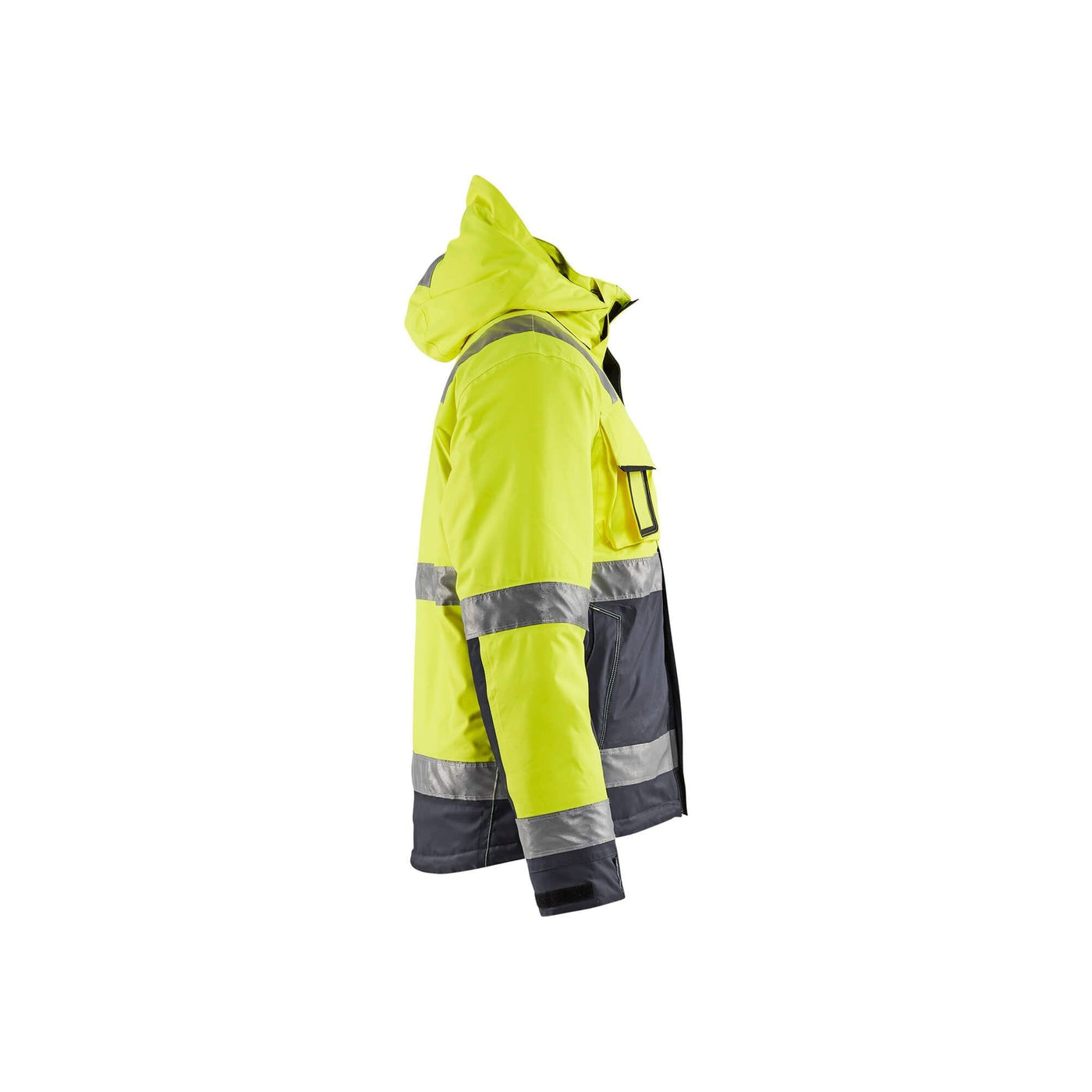 Blaklader 48701987 Hi-Vis Winter Jacket Hi-Vis Yellow/Mid Grey Right #colour_hi-vis-yellow-mid-grey