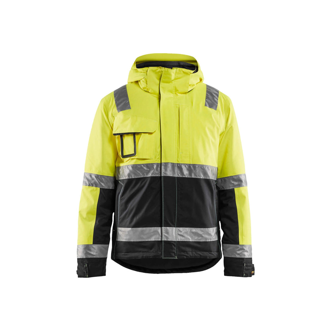 Blaklader 48701987 Hi-Vis Winter Jacket Yellow/Black Main #colour_yellow-black