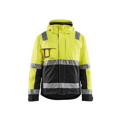 Blaklader 48701987 Hi-Vis Winter Jacket Yellow/Black Main #colour_yellow-black