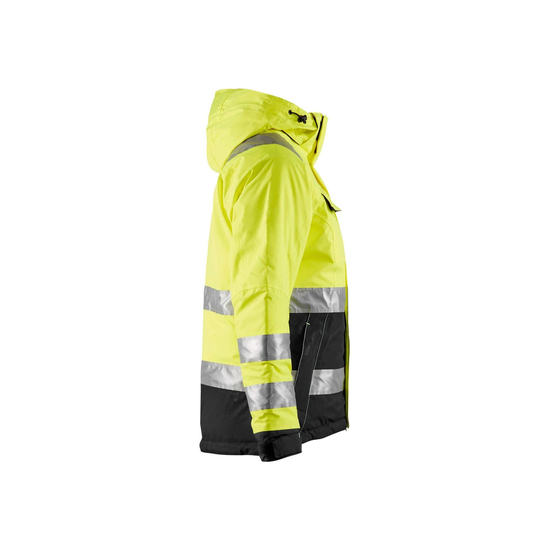 Blaklader 48721987 Hi-Vis Winter Jacket Yellow/Black Right #colour_yellow-black