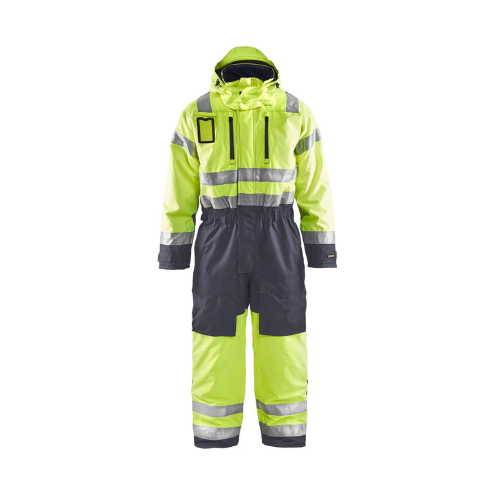 Blaklader 67631977 Hi-Vis Winter Overalls Hi-Vis Yellow/Mid Grey Main #colour_hi-vis-yellow-mid-grey