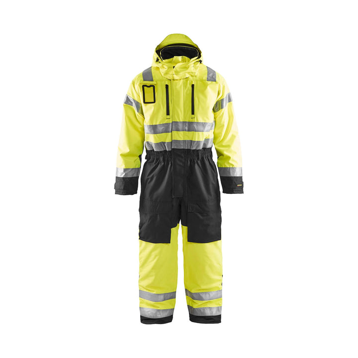 Blaklader 67631977 Hi-Vis Winter Overalls Yellow/Black Main #colour_yellow-black