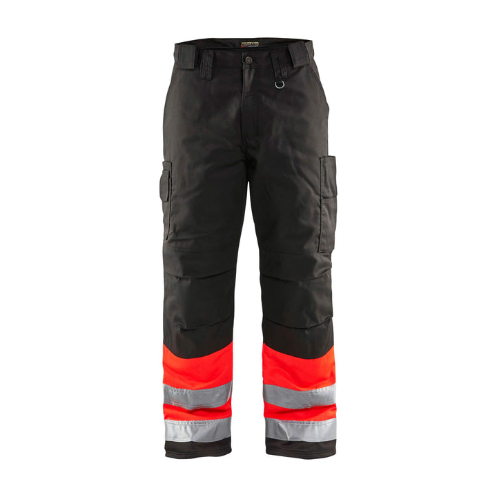 Blaklader 18621811 Hi-Vis Winter Trousers Red/Black Main #colour_red-black