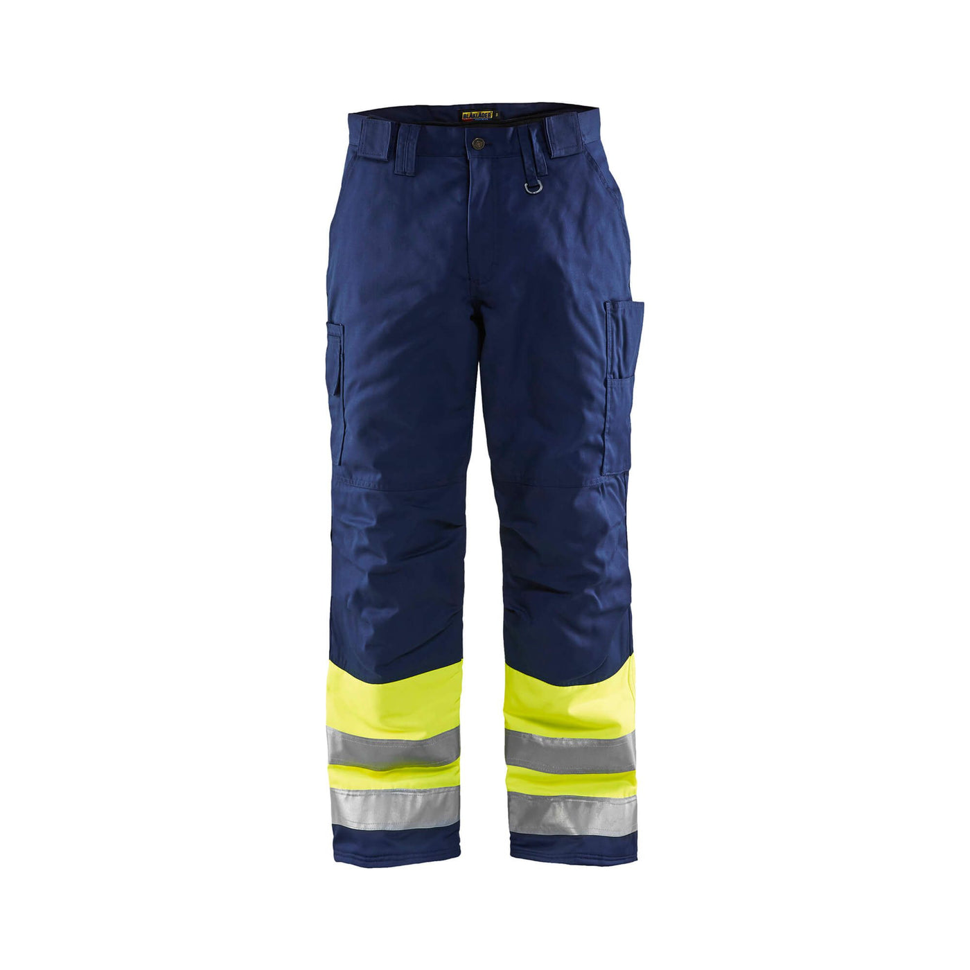 Blaklader 18621811 Hi-Vis Winter Trousers Yellow/Navy Blue Main #colour_yellow-navy-blue