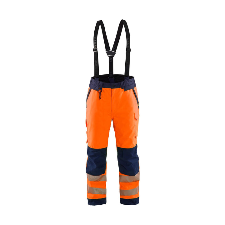 Blaklader 18751977 Hi-Vis Winter Trousers Orange/Navy Blue Main #colour_orange-navy-blue