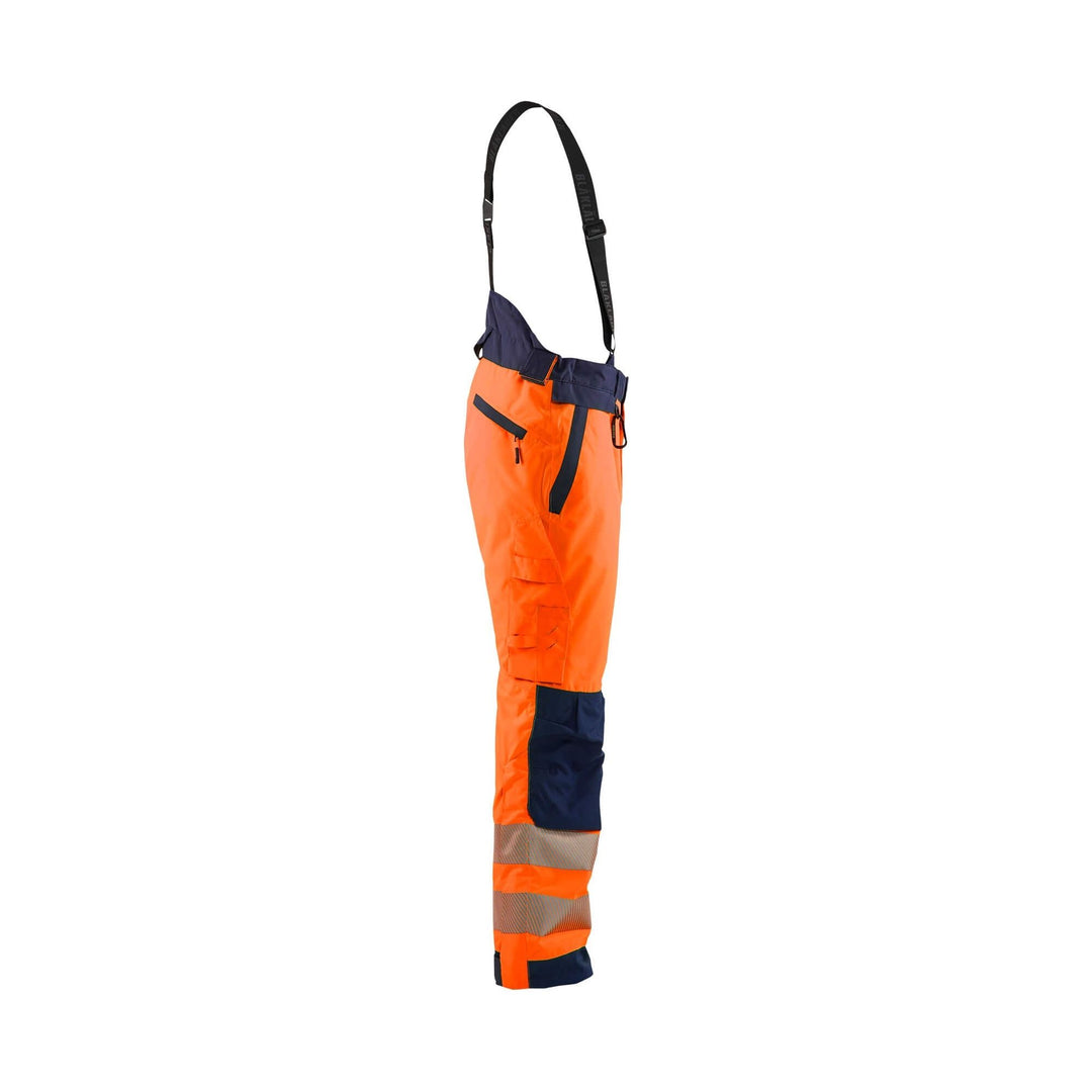 Blaklader 18751977 Hi-Vis Winter Trousers Orange/Navy Blue Right #colour_orange-navy-blue