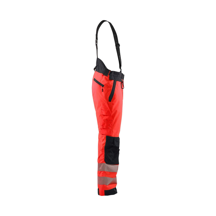 Blaklader 18751977 Hi-Vis Winter Trousers Red/Black Right #colour_red-black