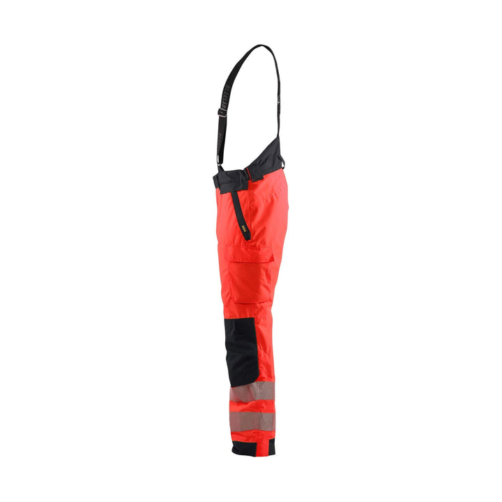 Blaklader 18751977 Hi-Vis Winter Trousers Red/Black Left #colour_red-black