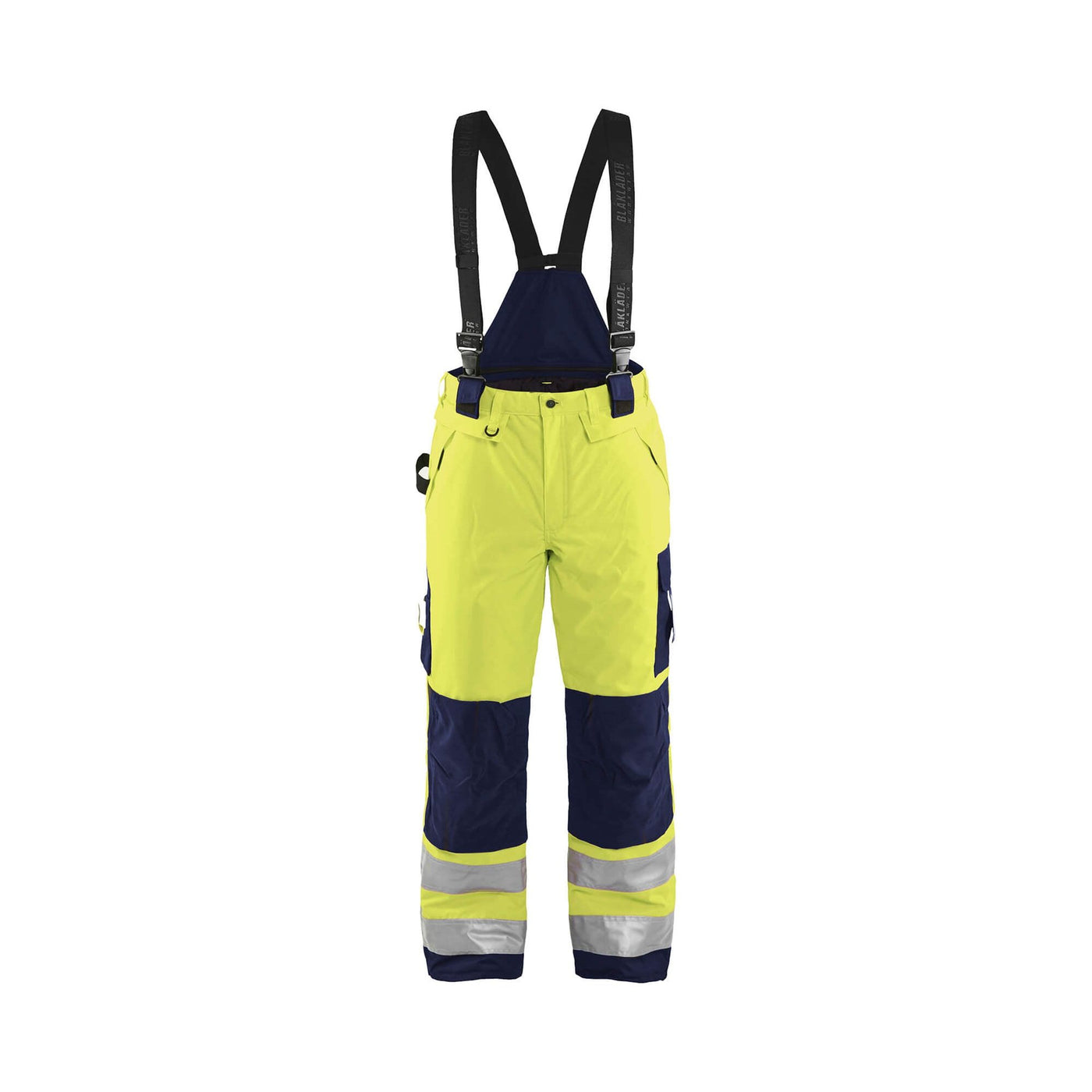 Blaklader 18851977 Hi-Vis Winter Trousers Yellow/Navy Blue Main #colour_yellow-navy-blue
