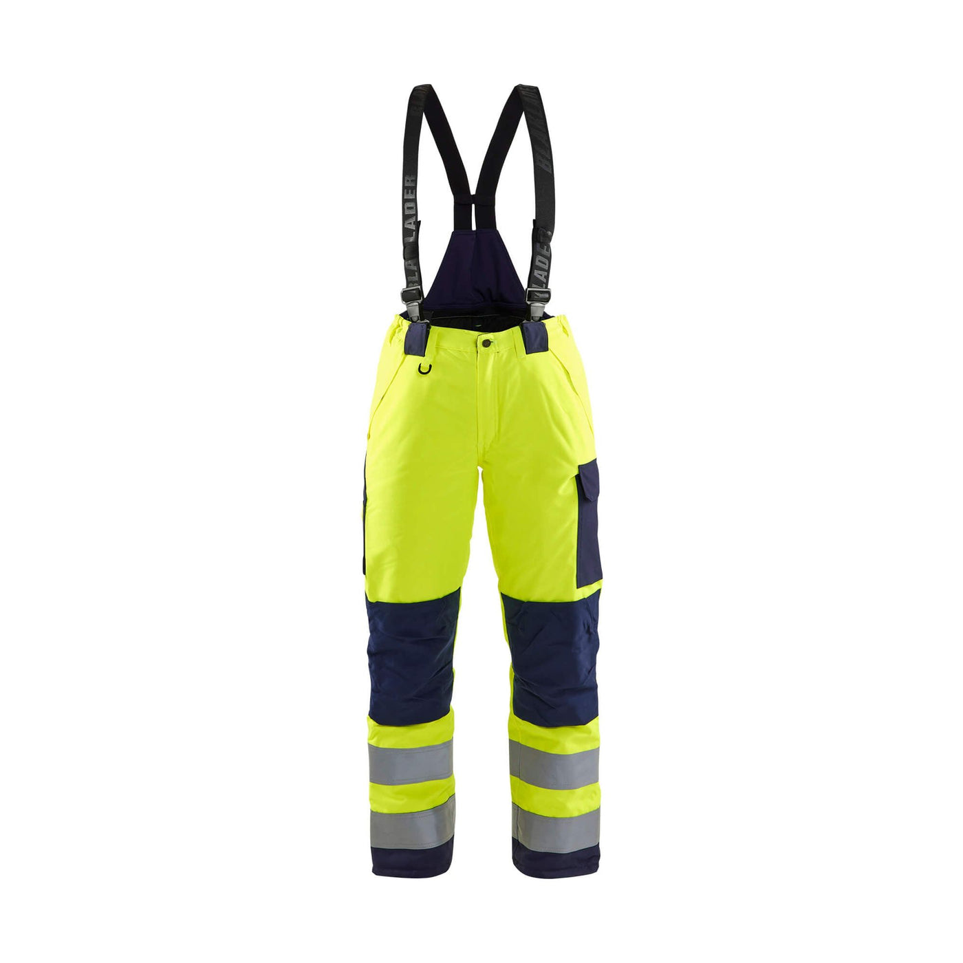 Blaklader 78851977 Hi-Vis Winter Trousers Yellow/Navy Blue Main #colour_yellow-navy-blue