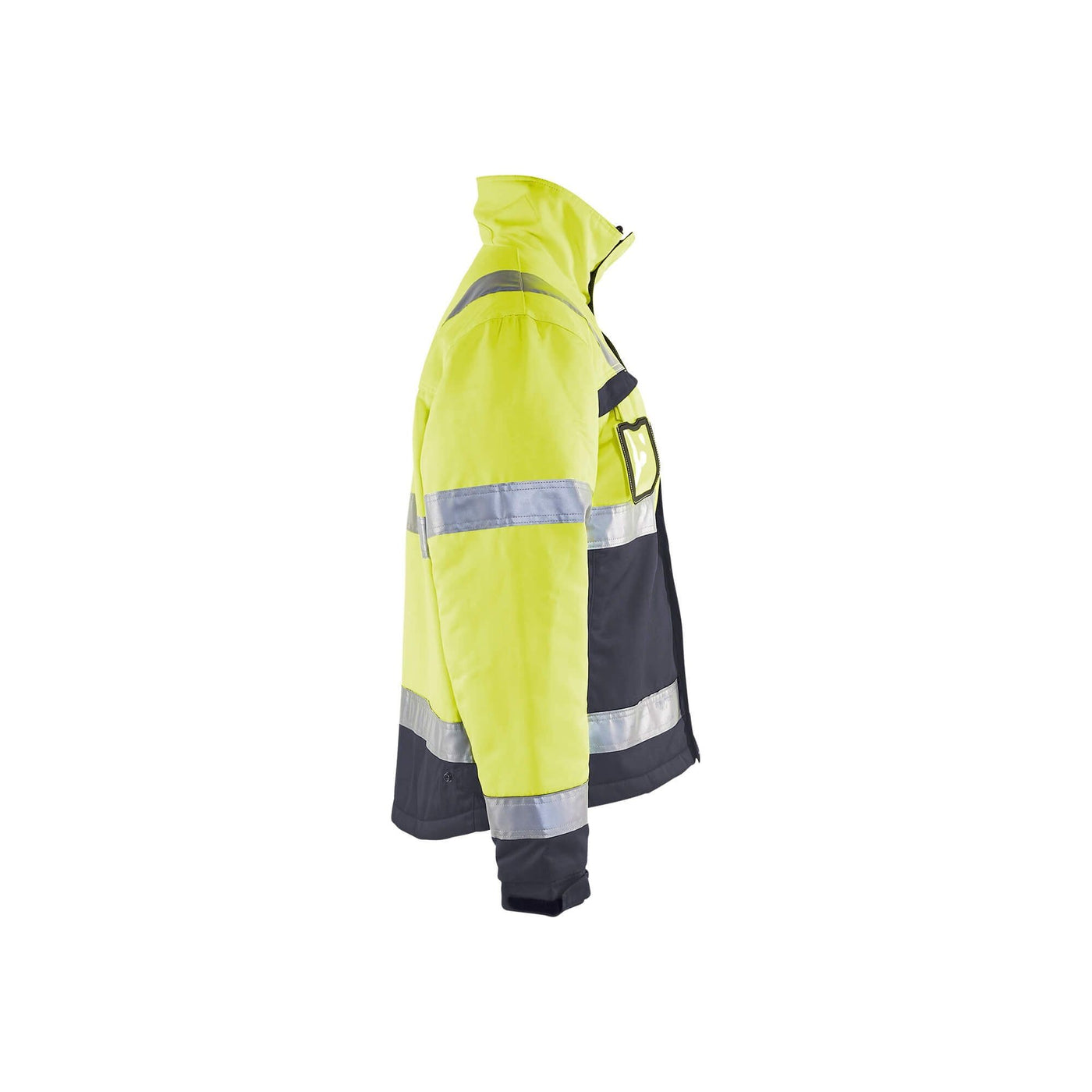 Blaklader 48621811 Hi-Vis Winter Work Jacket Hi-Vis Yellow/Mid Grey Right #colour_hi-vis-yellow-mid-grey