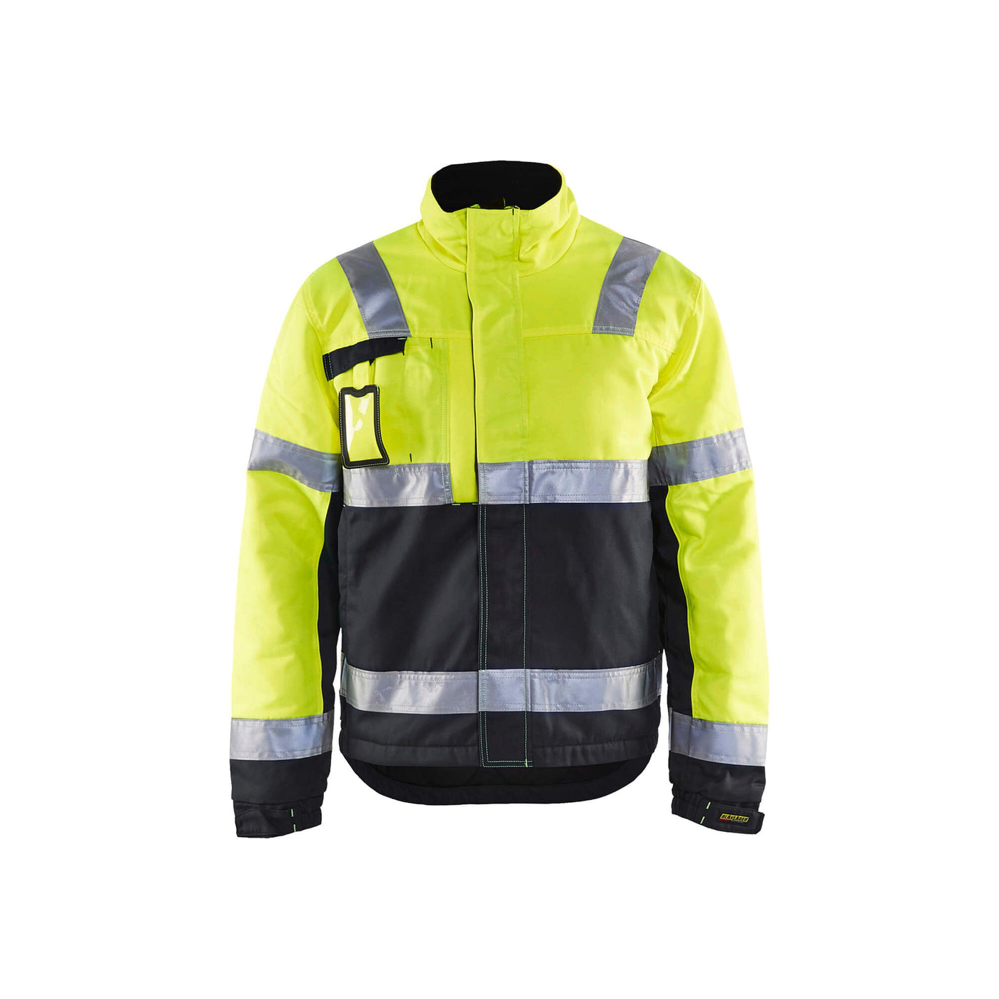Blaklader 48621811 Hi-Vis Winter Work Jacket Yellow/Black Main #colour_yellow-black