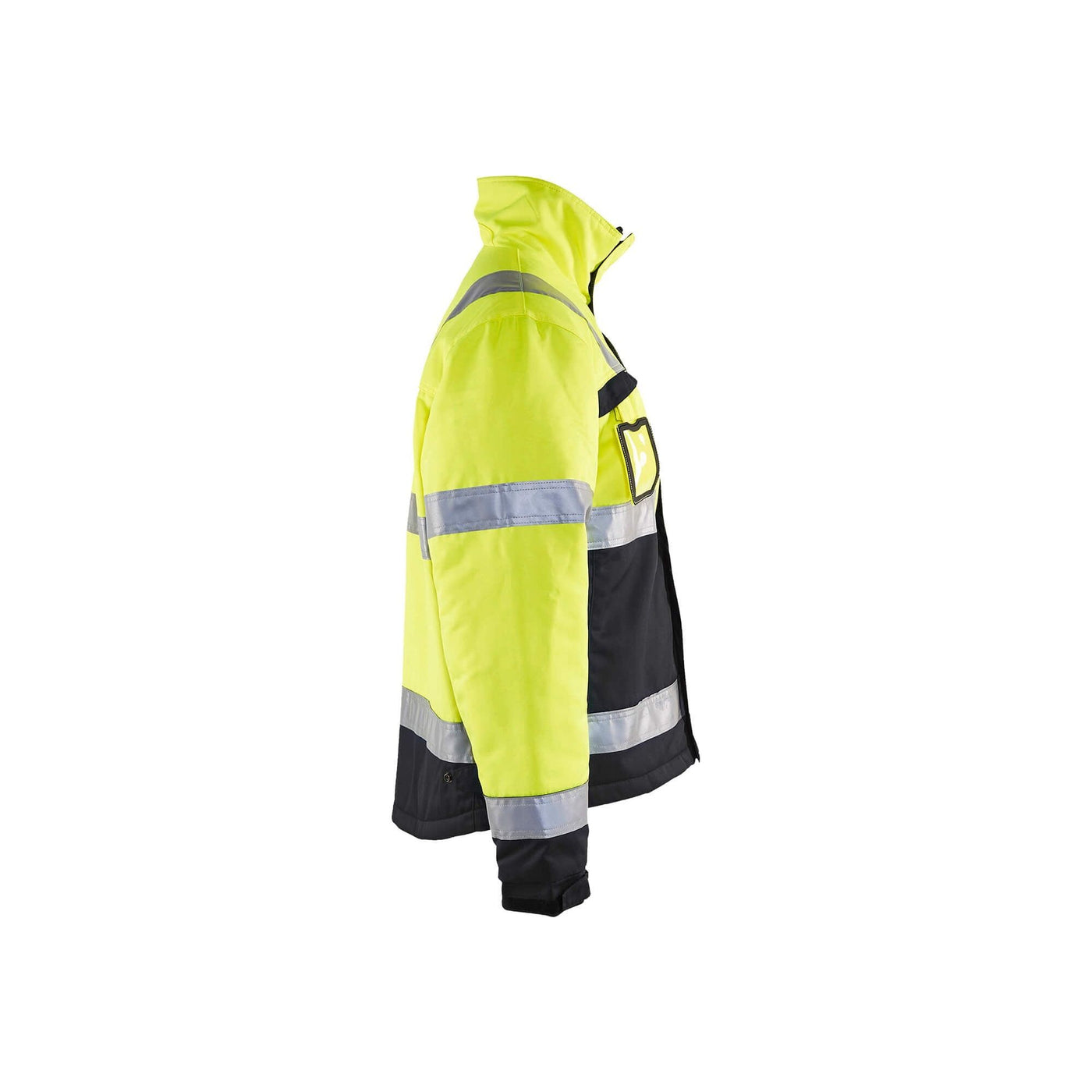 Blaklader 48621811 Hi-Vis Winter Work Jacket Yellow/Black Right #colour_yellow-black
