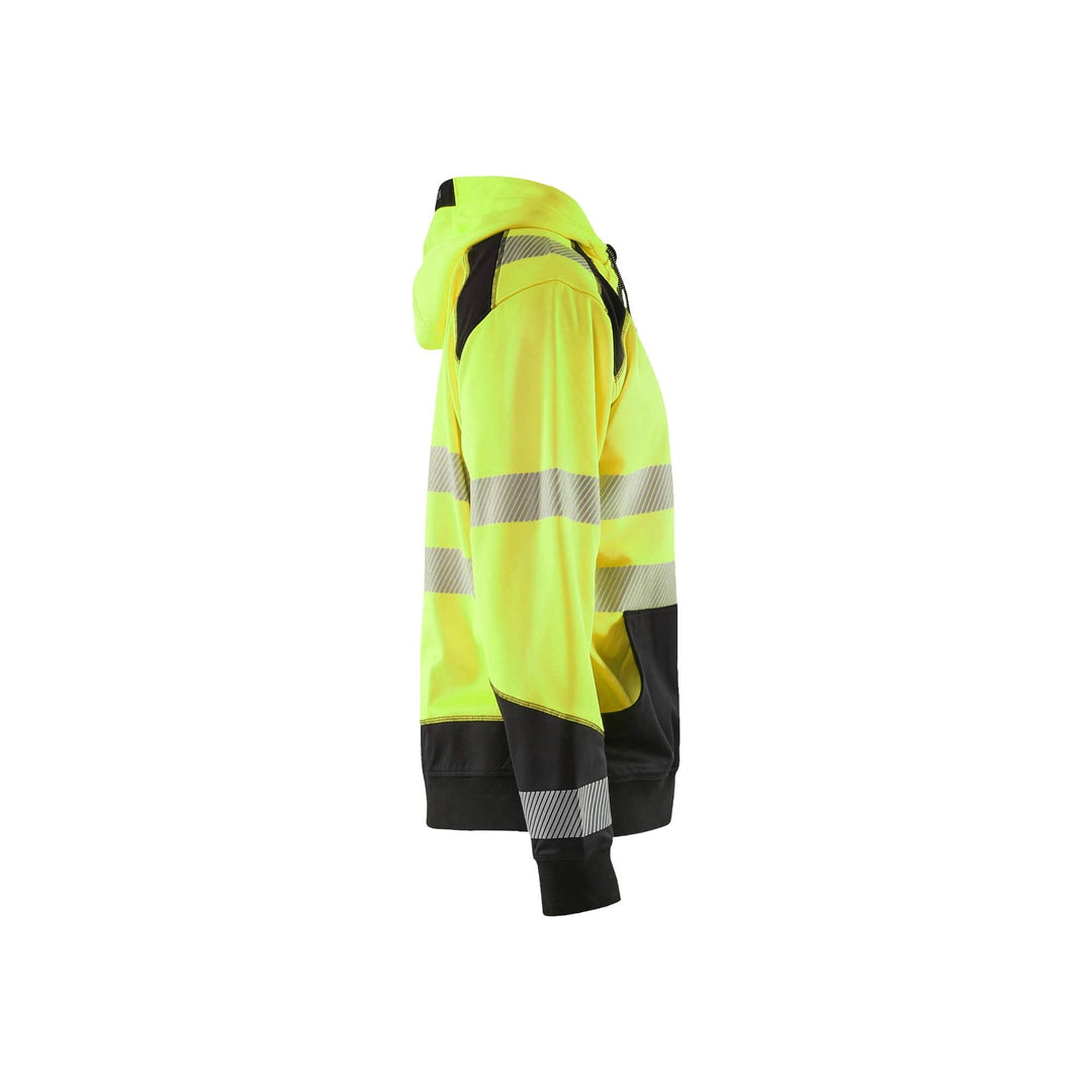 Blaklader 35462528 Hi-Vis Work Hoodie Yellow/Black Right #colour_yellow-black