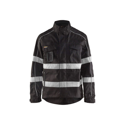 Blaklader 40511811 Hi-Vis Work Jacket Black Main #colour_black