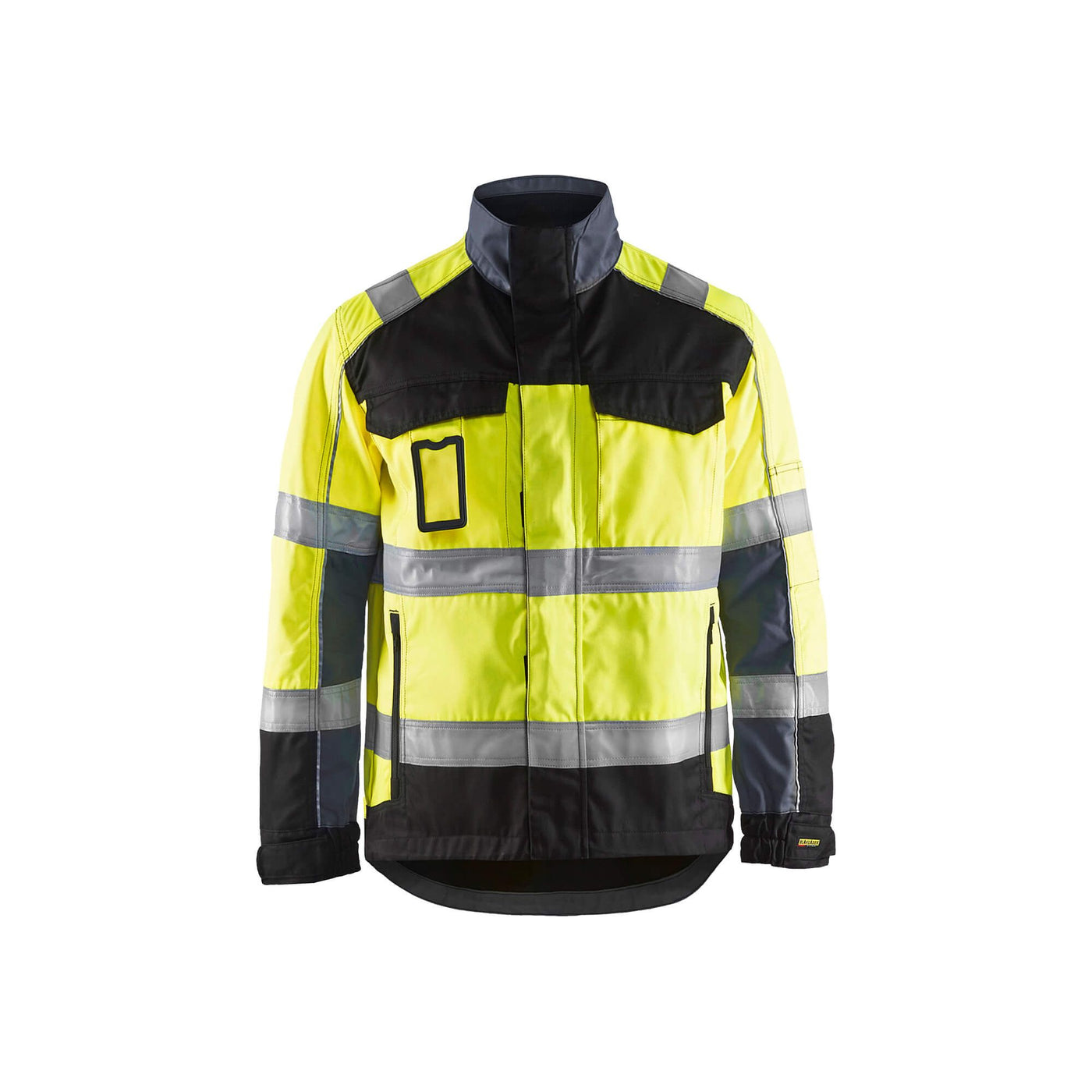 Blaklader 40511811 Hi-Vis Work Jacket Yellow/Black Main #colour_yellow-black
