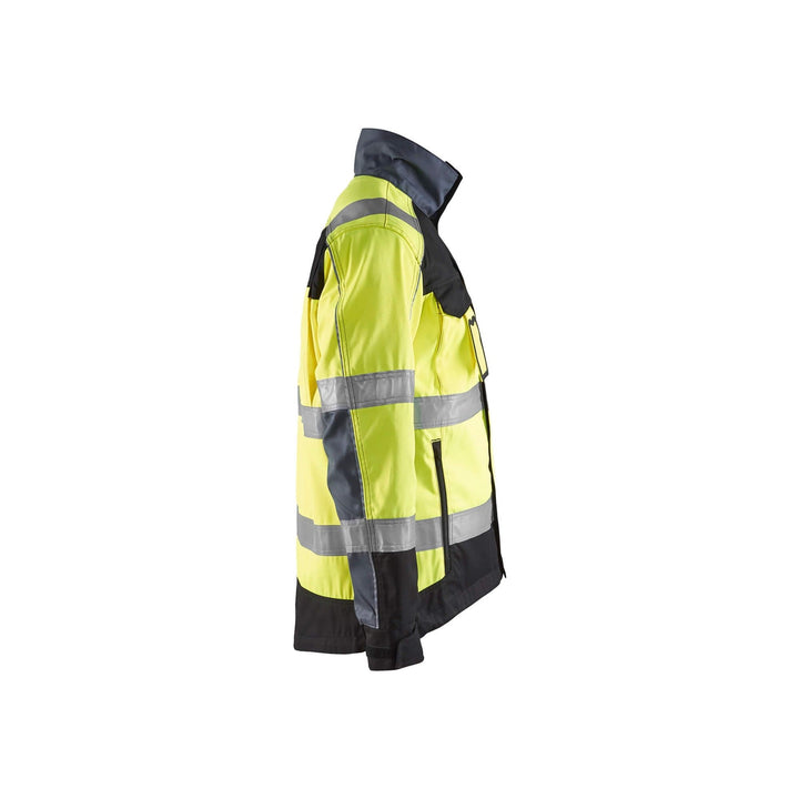 Blaklader 40511811 Hi-Vis Work Jacket Yellow/Black Right #colour_yellow-black