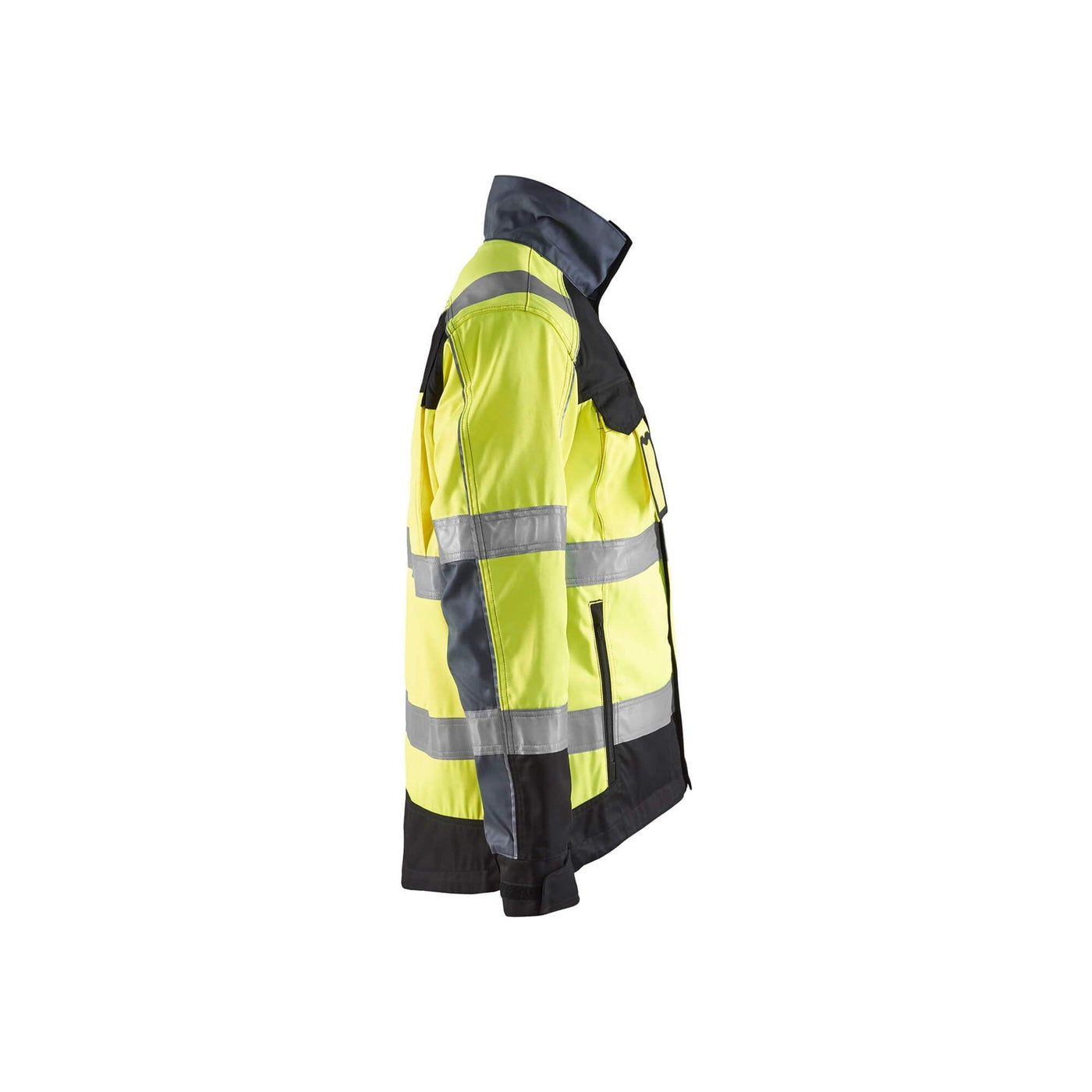 Blaklader 40511811 Hi-Vis Work Jacket Yellow/Black Right #colour_yellow-black