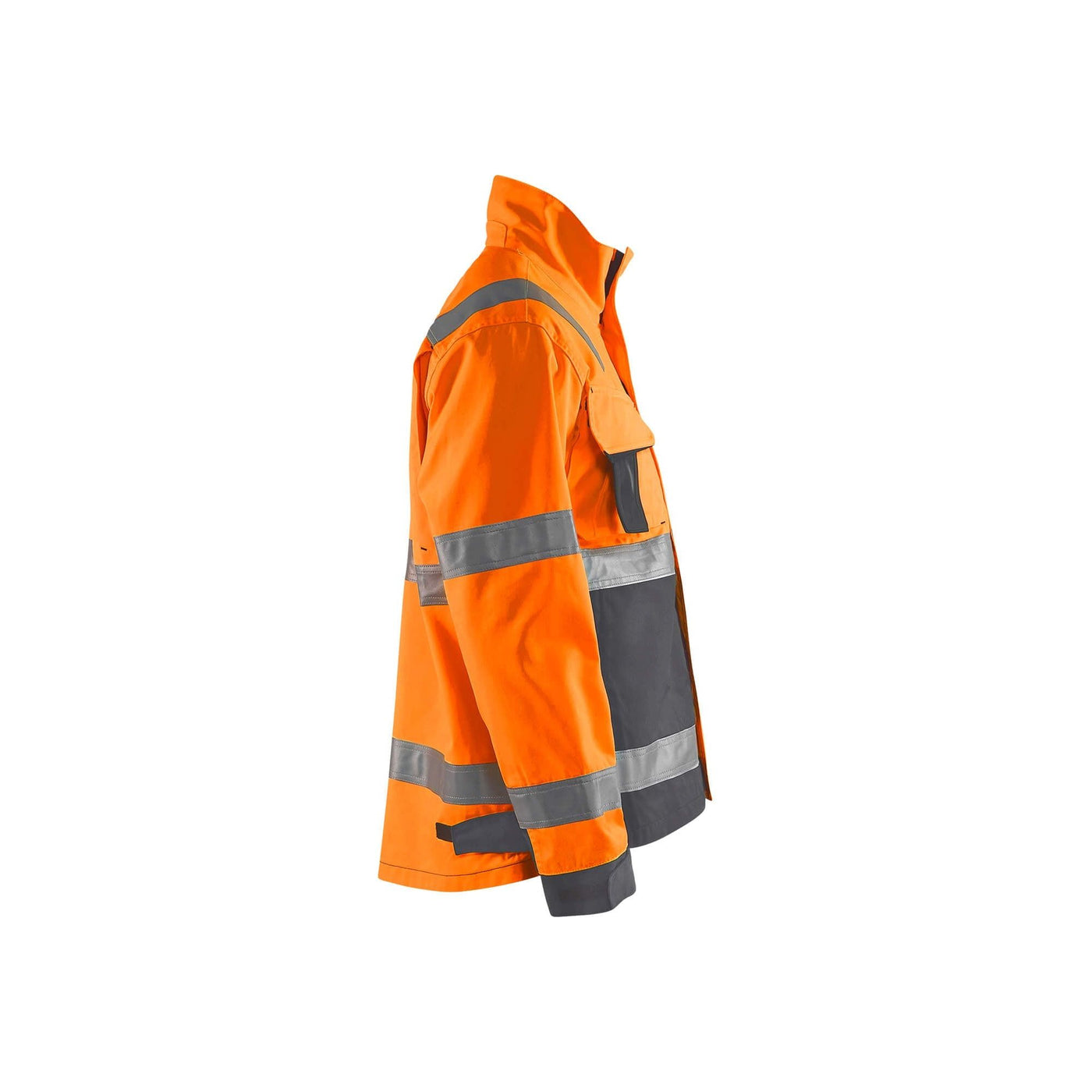Blaklader 40641811 Hi-Vis Work Jacket Hi-Vis Orange/Mid Grey Right #colour_hi-vis-orange-mid-grey