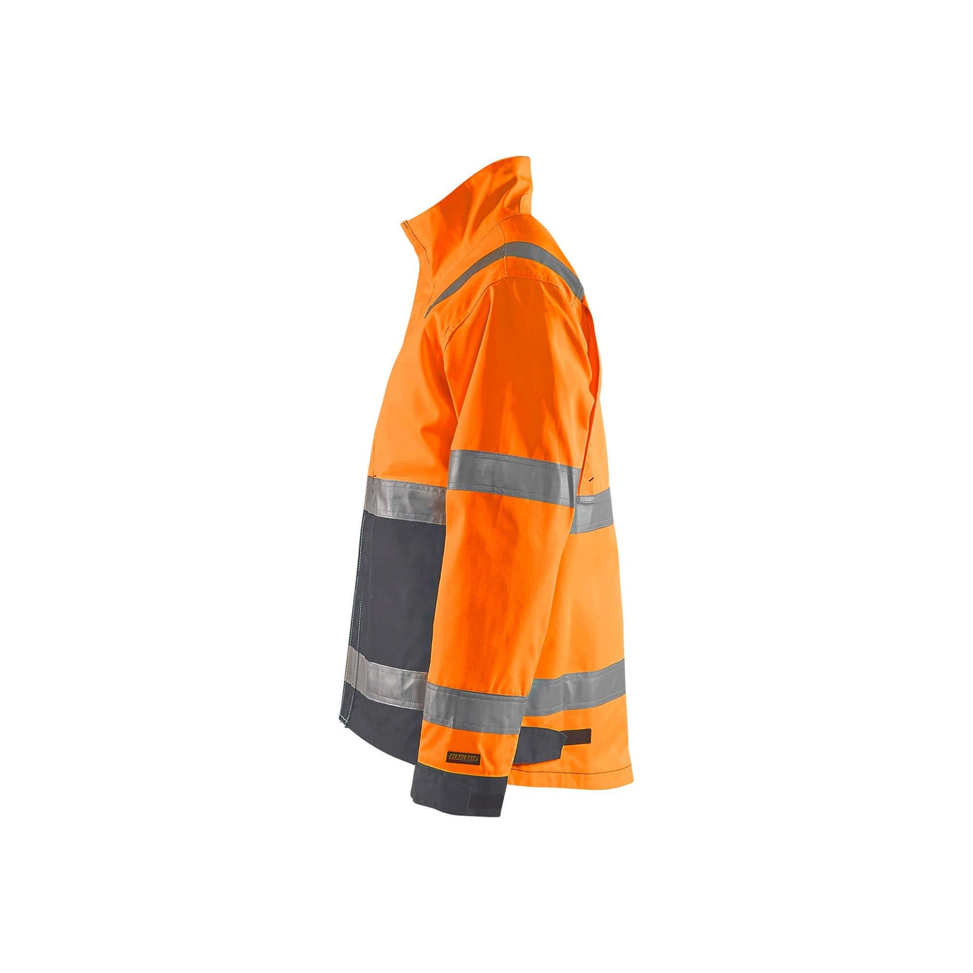Blaklader 40641811 Hi-Vis Work Jacket Hi-Vis Orange/Mid Grey Left #colour_hi-vis-orange-mid-grey