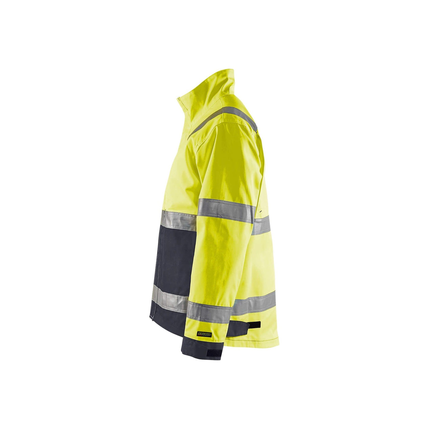 Blaklader 40641811 Hi-Vis Work Jacket Hi-Vis Yellow/Mid Grey Left #colour_hi-vis-yellow-mid-grey