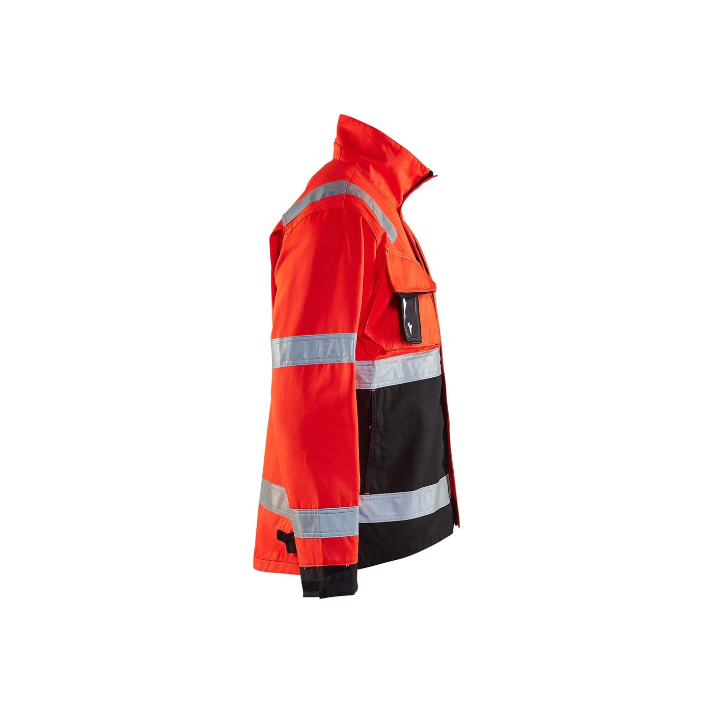 Blaklader 40641811 Hi-Vis Work Jacket Red/Black Right #colour_red-black