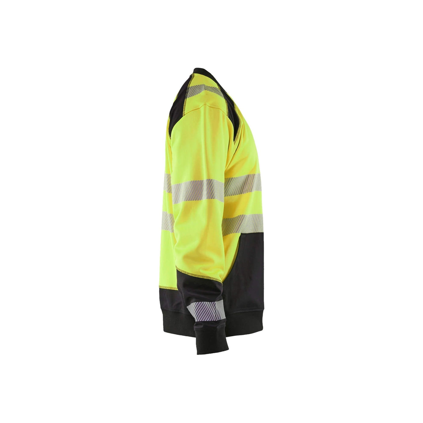 Blaklader 35412528 Hi-Vis Work Sweatshirt Yellow/Black Right #colour_yellow-black
