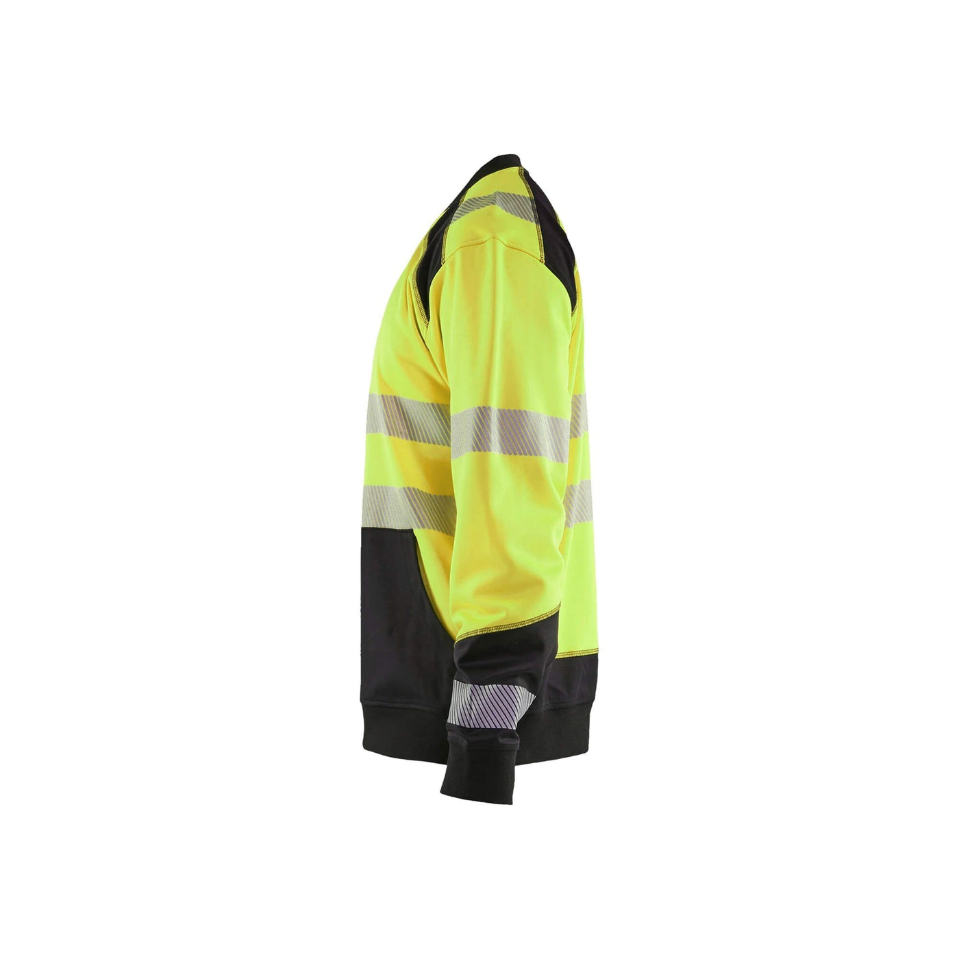 Blaklader 35412528 Hi-Vis Work Sweatshirt Yellow/Black Left #colour_yellow-black