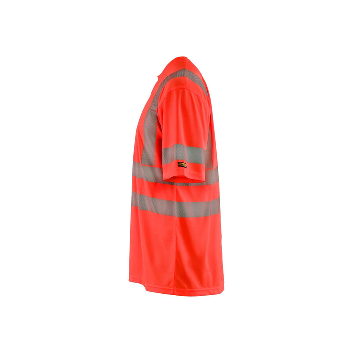 Blaklader 34201013 Hi-Vis Work T-Shirt Hi-Vis Red Left #colour_hi-vis-red