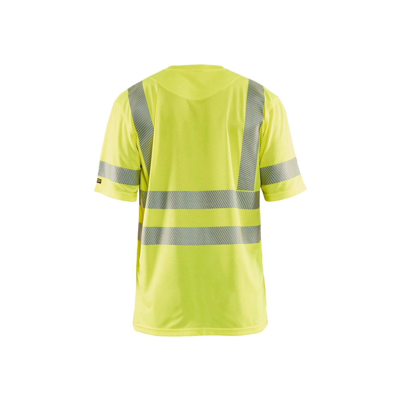 Blaklader 34201013 Hi-Vis Work T-Shirt Hi-Vis Yellow Rear #colour_yellow