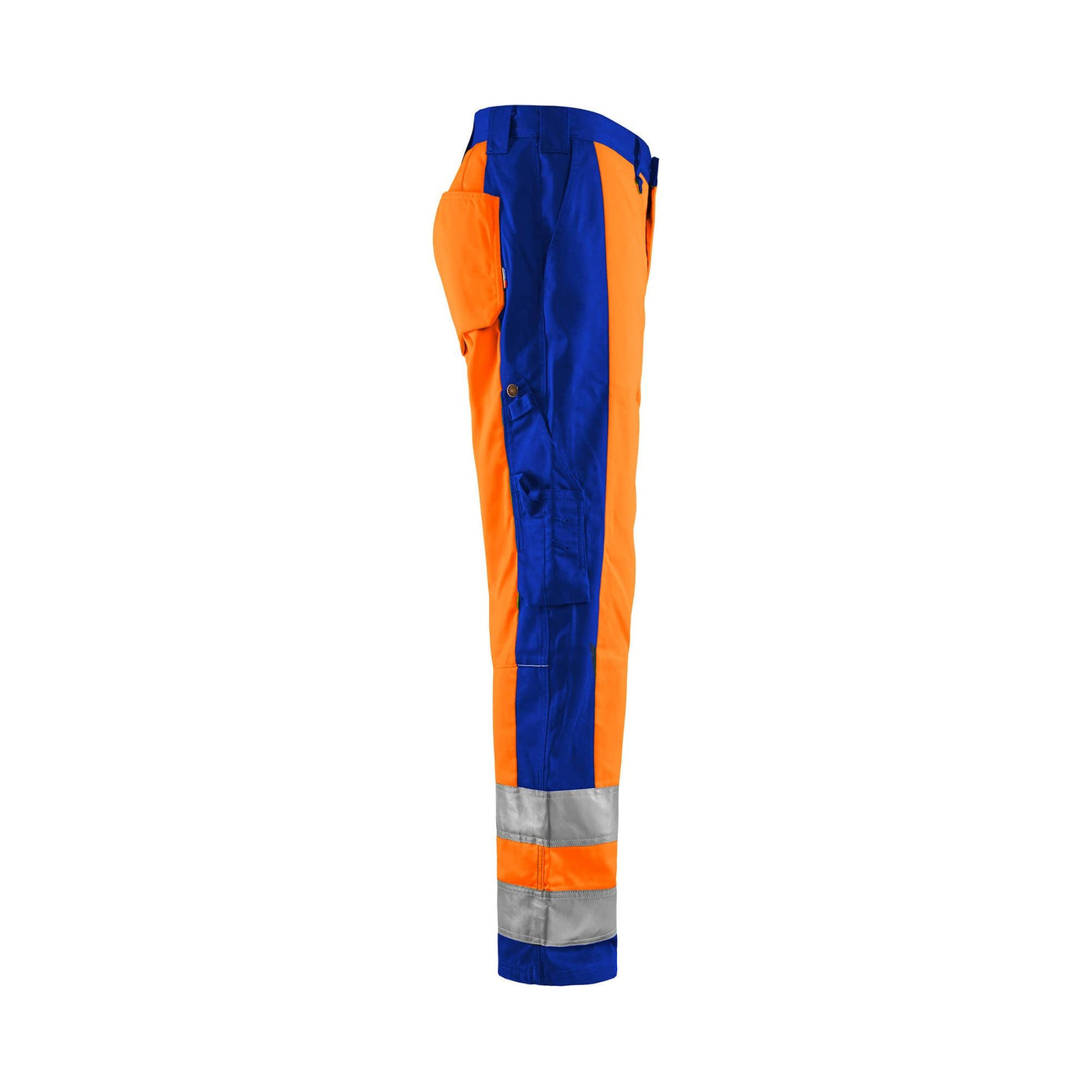 Blaklader 15831860 Hi-Vis Work Trousers Orange/Cornflower Blue Right #colour_orange-cornflower-blue