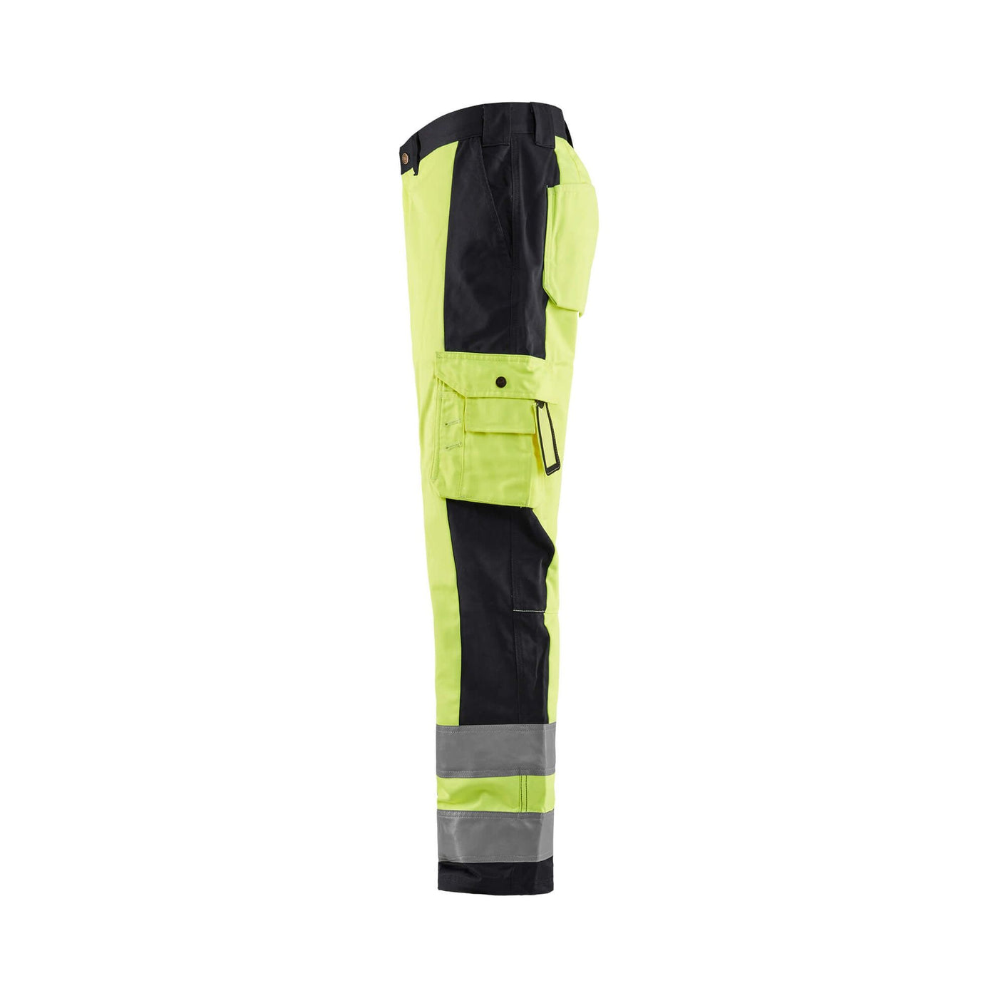 Blaklader 15831860 Hi-Vis Work Trousers Yellow/Black Left #colour_yellow-black