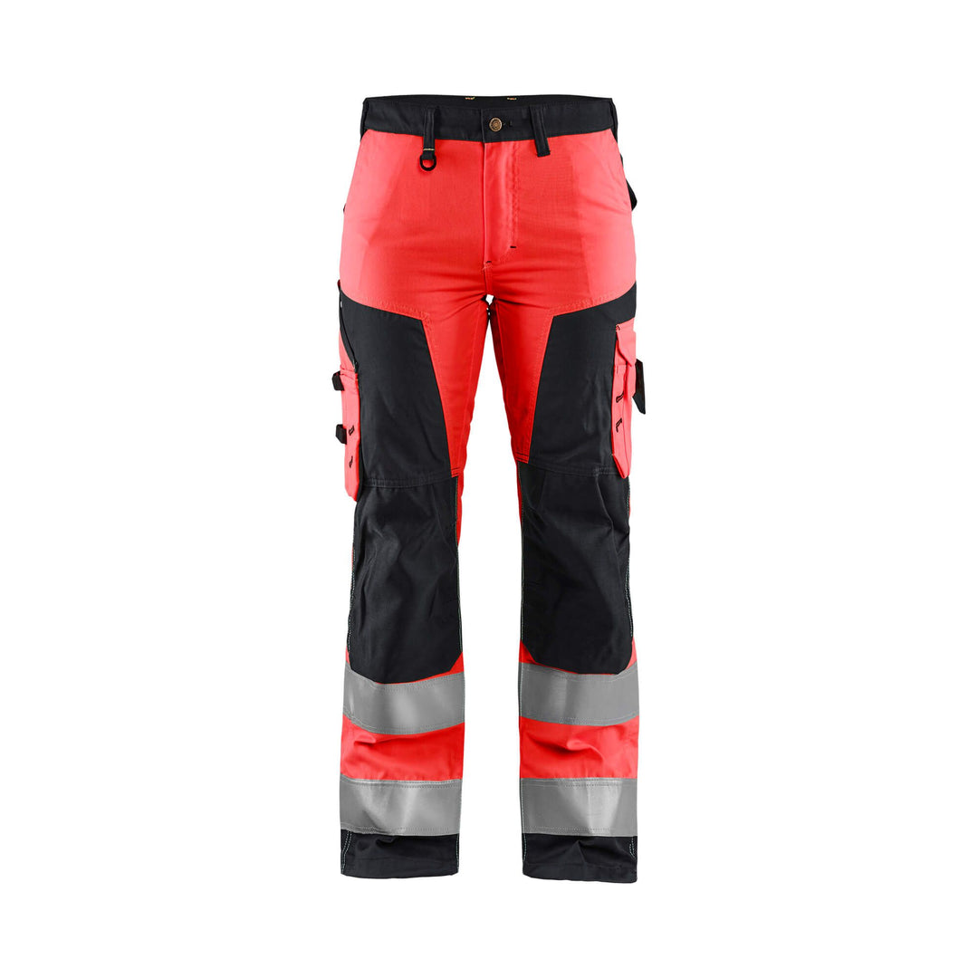 Blaklader 71551811 Hi-Vis Work Trousers Red/Black Main