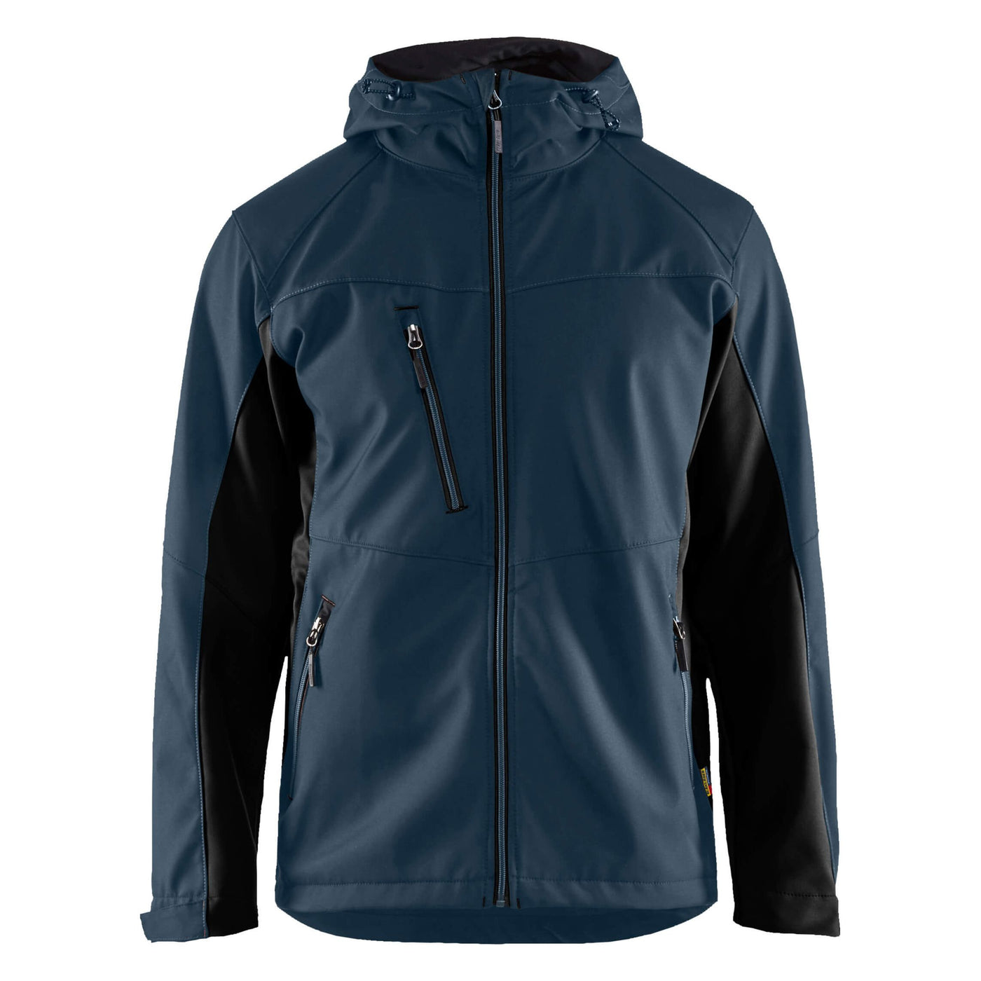 Blaklader 47532516 Hooded Softshell Jacket Dark Navy Blue/Black Main #colour_dark-navy-black